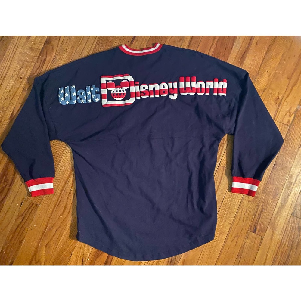Disneyland Spirit Jersey USA American Flag Blue Disney Parks S Patriotic Mickey